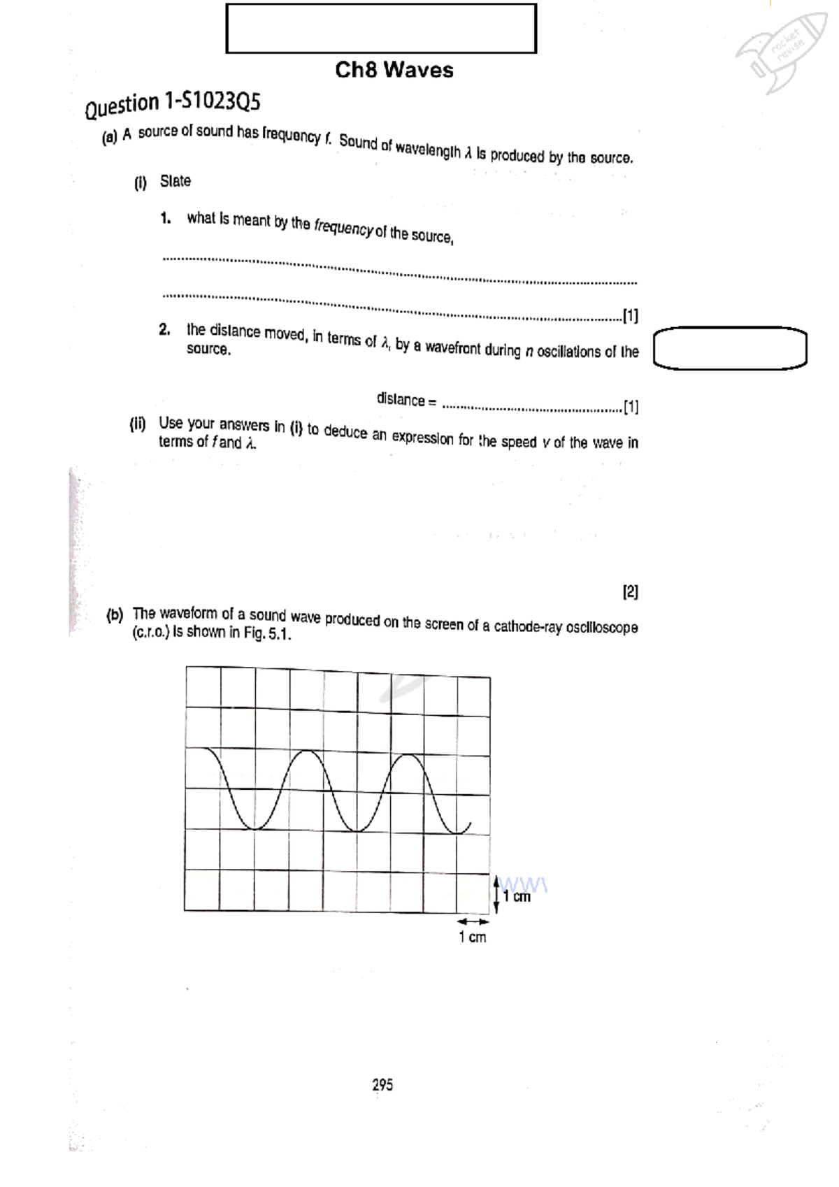 Waves QP - Questions and Answers for Ch8 (02305) - Studocu