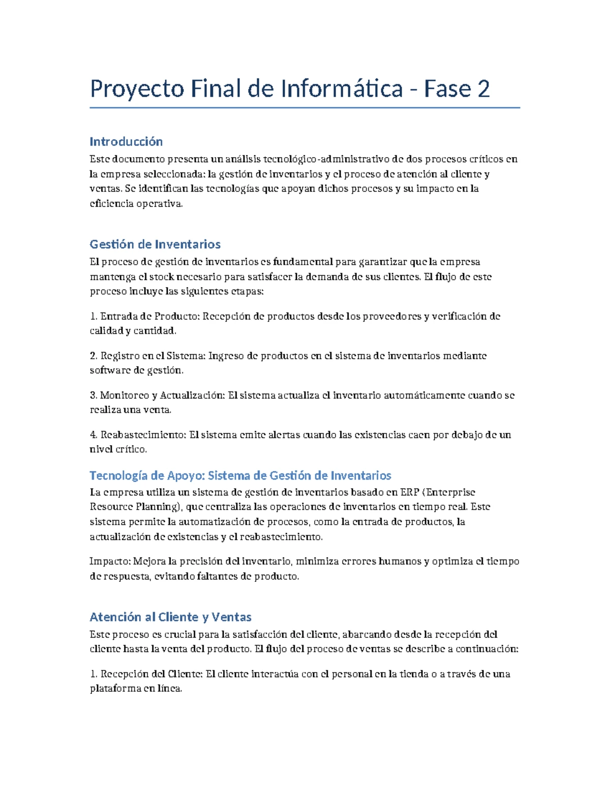 Proyecto Final Informatica - Mariano Galvez - UNIVERSIDAD MARIANO ...