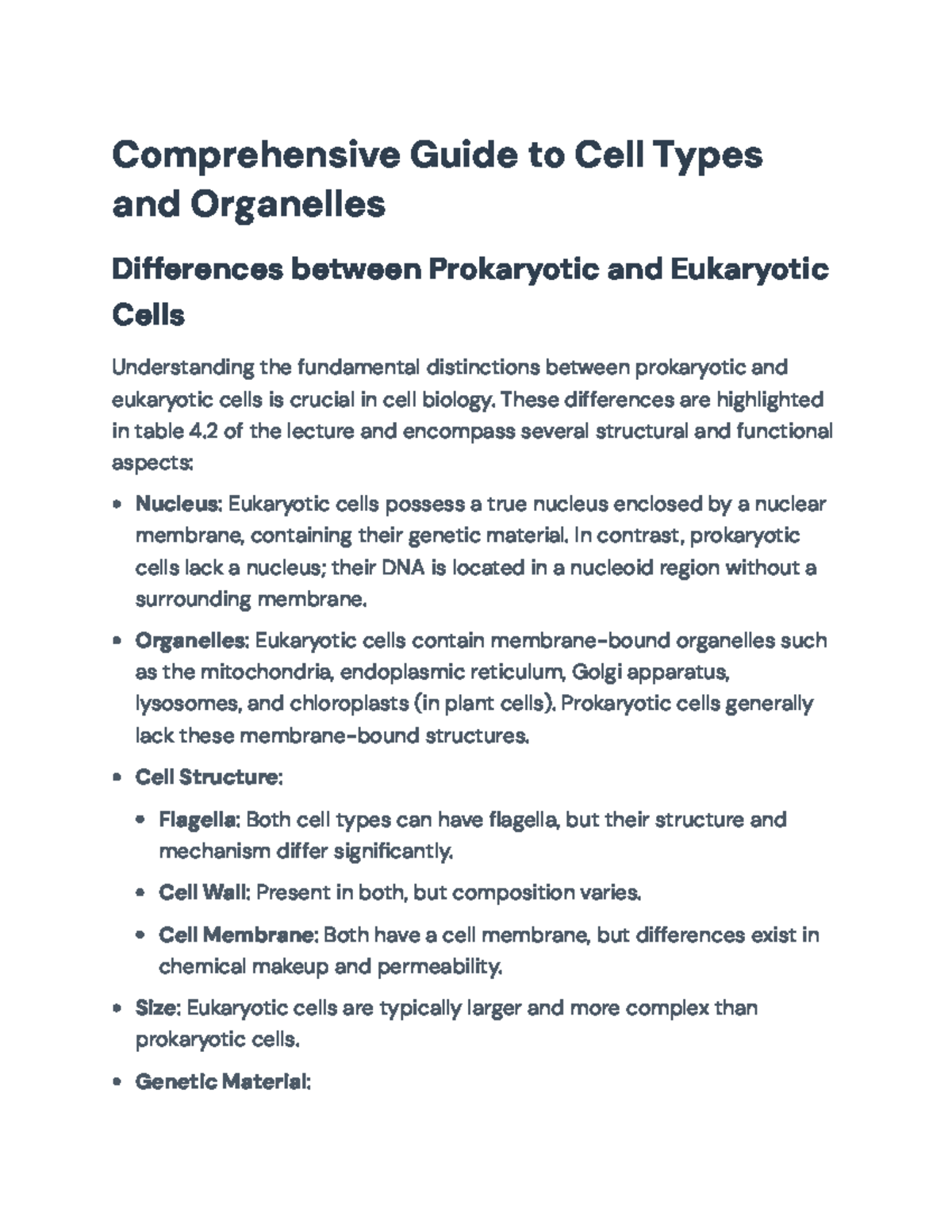 Comprehensive Guide to Cell Types & Organelles: Prokaryotic vs ...