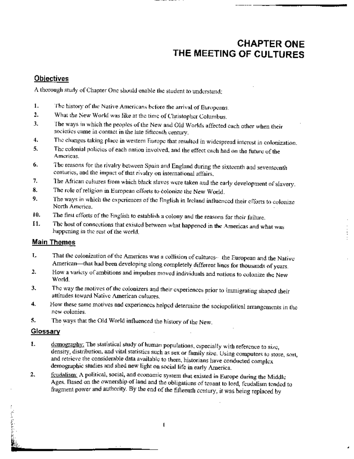 Brinkley HIST 101 CH 1 Study Guide: Meeting of Cultures - Studocu