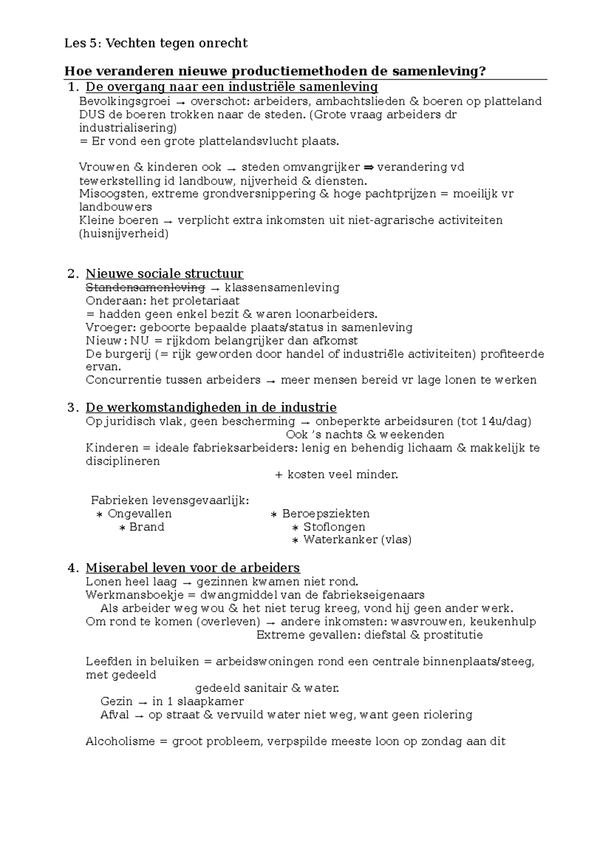 Les 5: Vechten tegen Onrecht - Impact van Productiemethoden op de ...