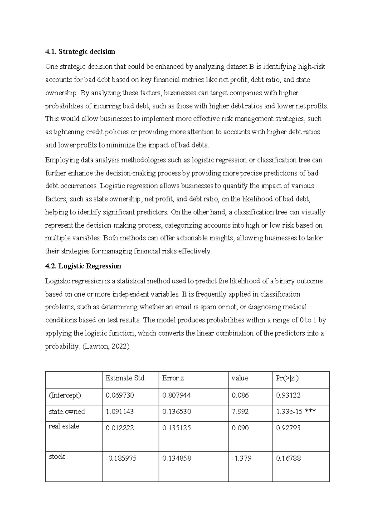 Business Data Analytics - A1: Enhancing Bad Debt Prediction Methods ...