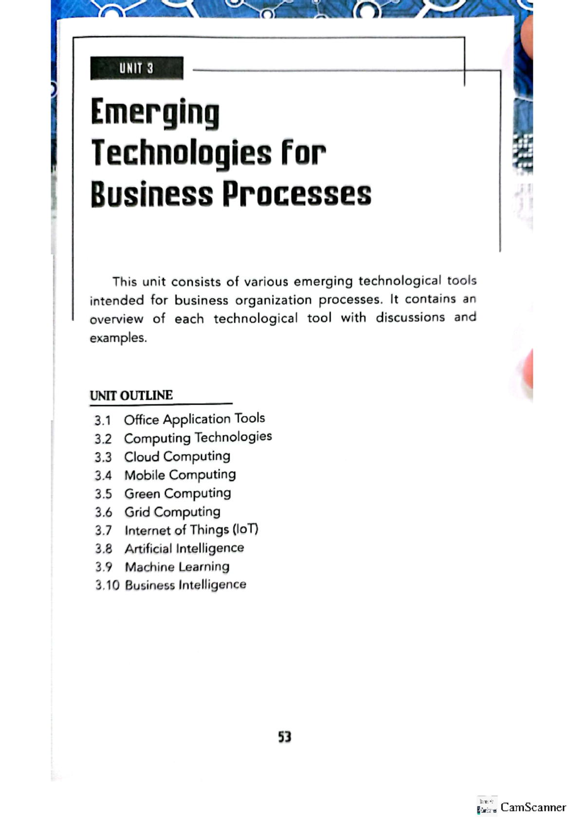 Chapter 3 IT Applications Emerging Technologies In Business Processes 