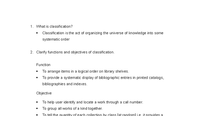 Lib 101 Understanding Classification Functions Types And Schemes