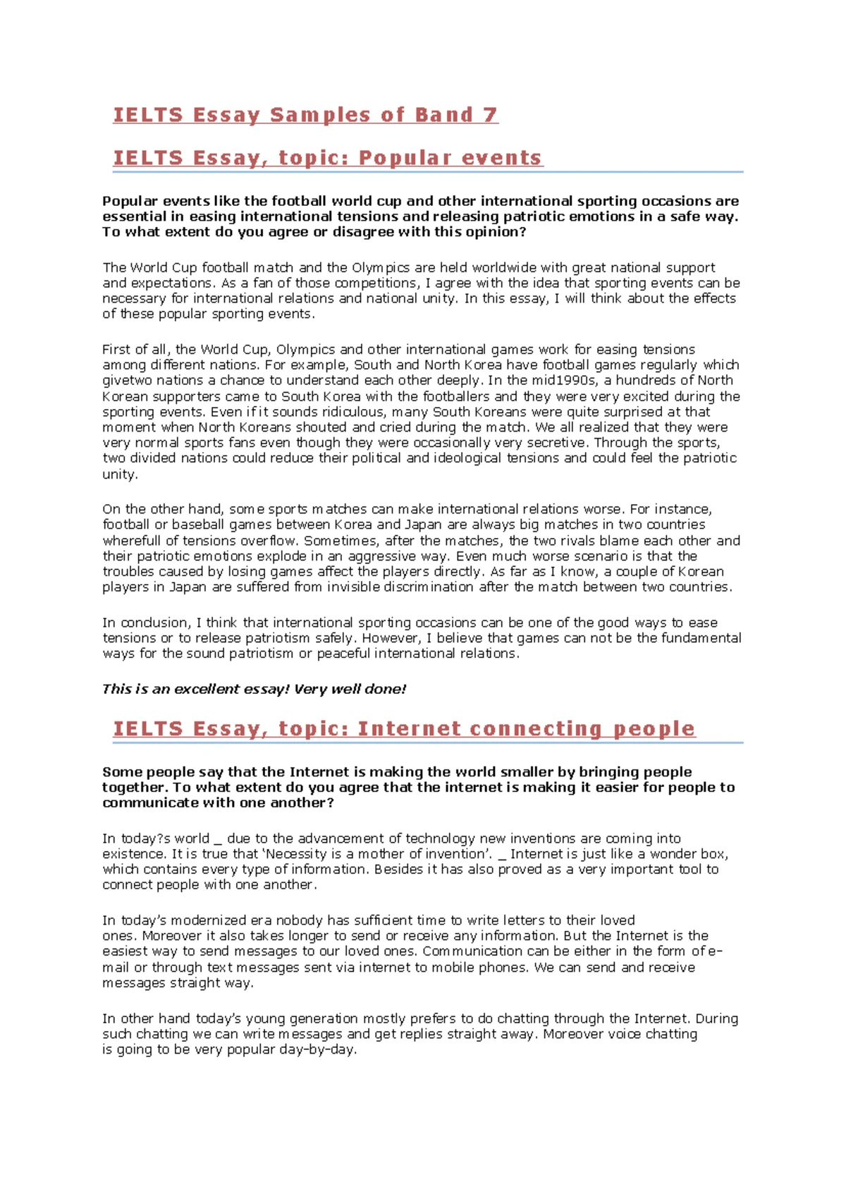 [ielts-blog] Ielts Report Samples of Band 8 - IELTS Sample Reports of ...