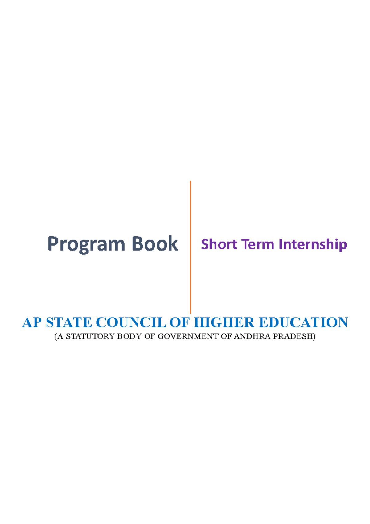 Programbookforshortterminternship - Program Book Short Term Internship ...