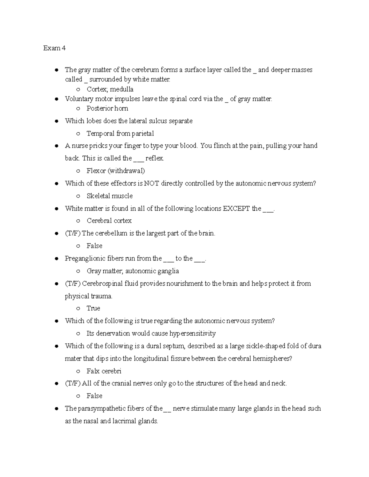 Final Exam Review-4: Comprehensive Notes for Exam 4 - Studocu