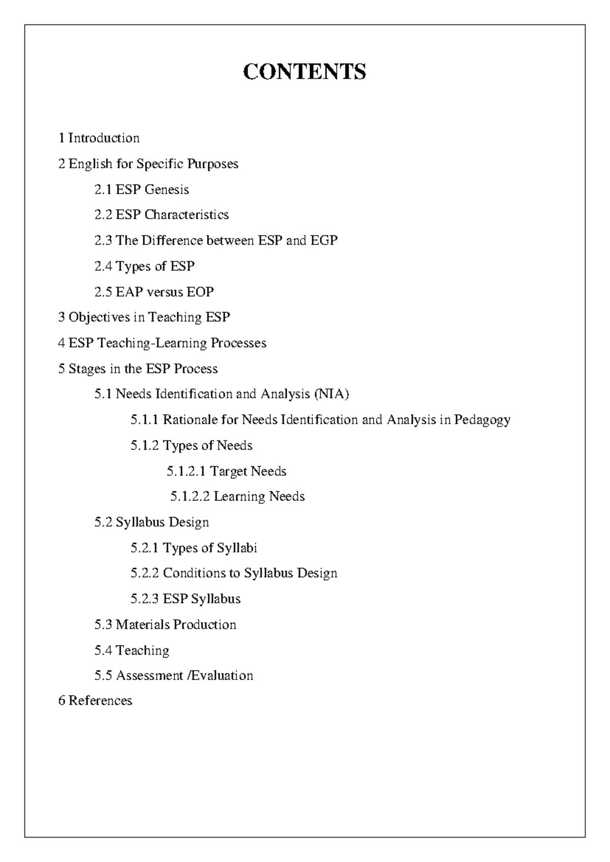 ESP Fundamentals: Understanding English for Specific Purposes - Studocu