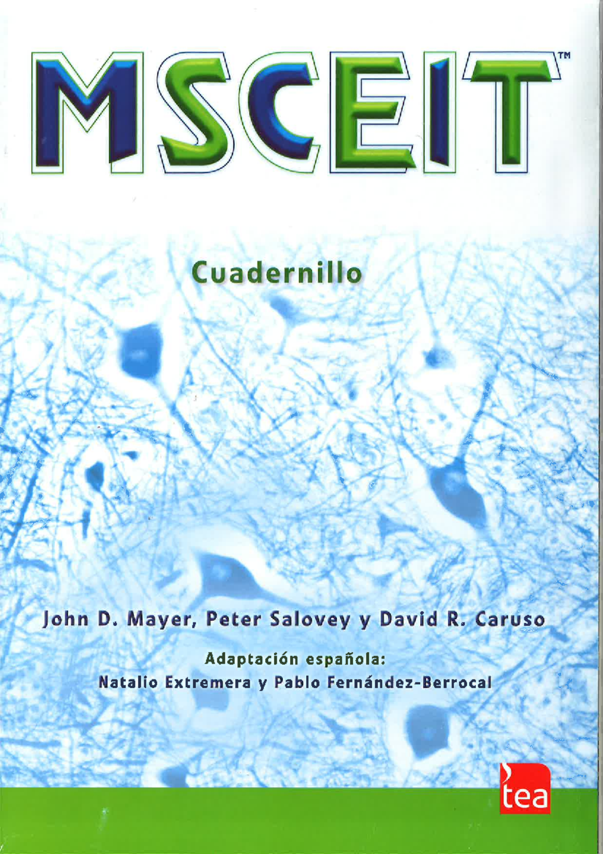Cuadernillo MSCEIT: PDF Guide & Resources for Students - Studocu