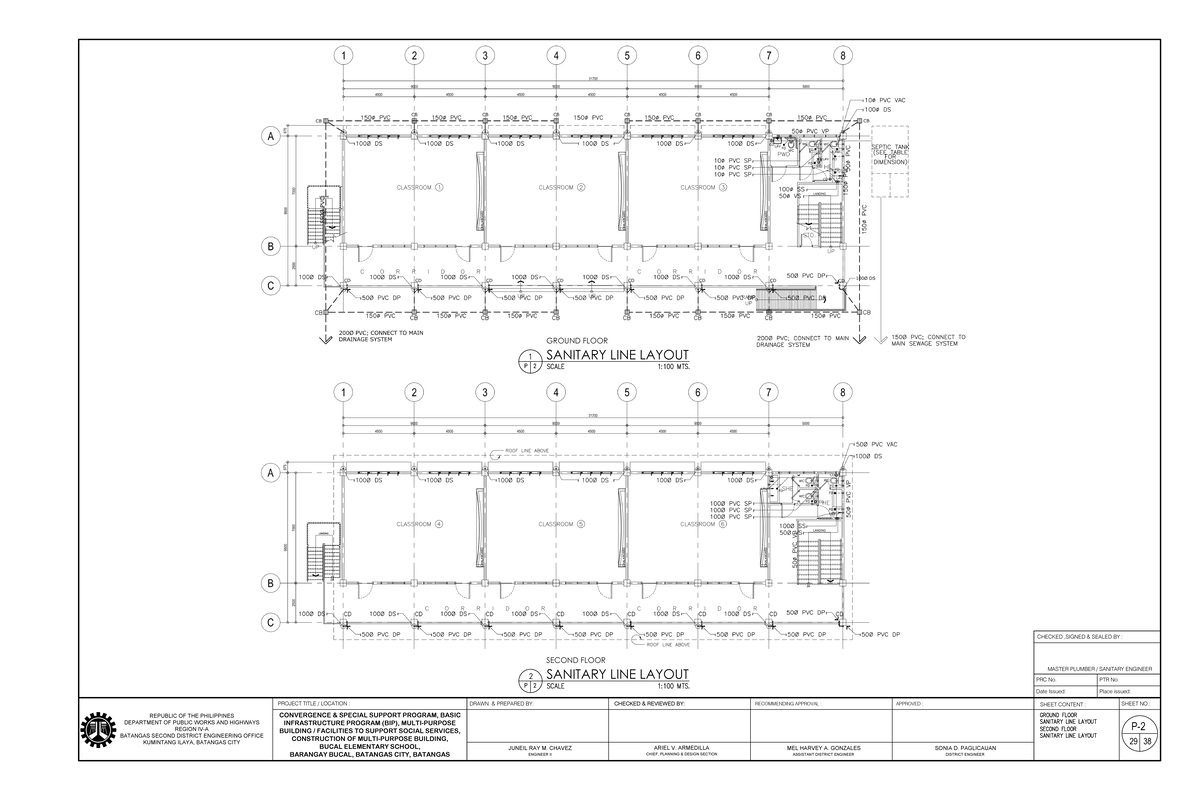 Sanitary Line Layout for Multi-Purpose Building Project BIP - Studocu