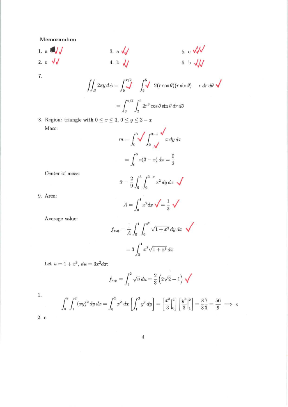 Class Test 2 Memorandum: Key Concepts and Solutions - Studocu