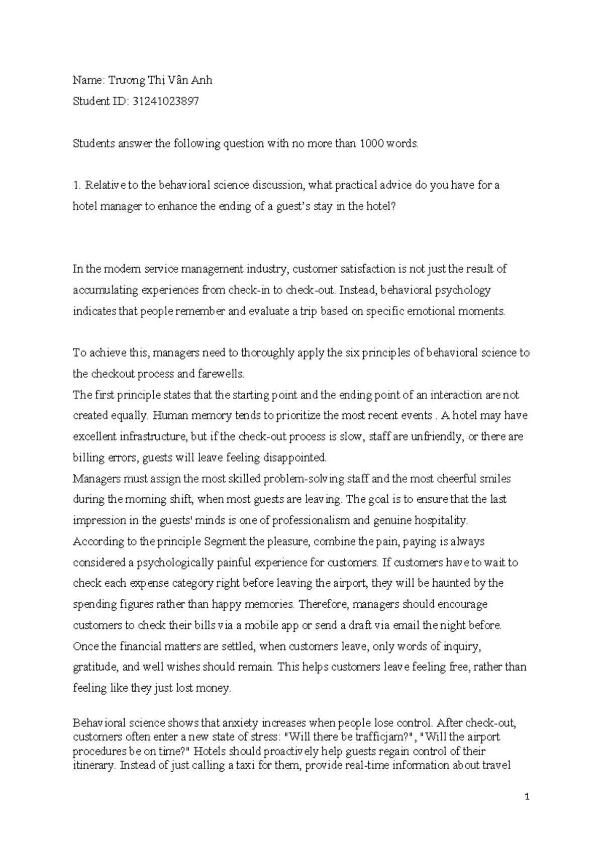 LMS Exercise - GDBS: Enhancing Hotel Guest Experience Through ...