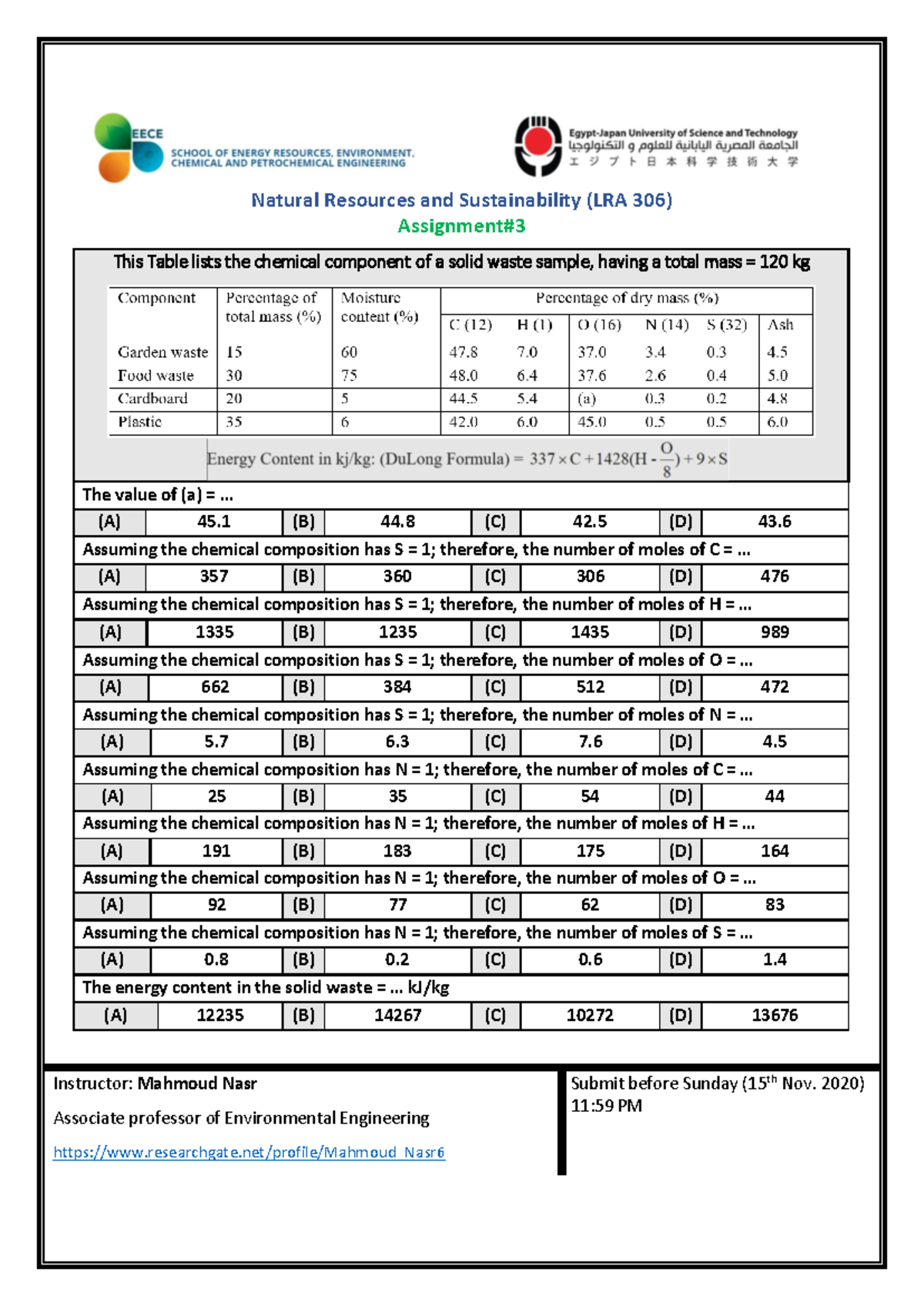 Assignment-3 - Great - Natural Resources and Sustainability (LRA 306 ...
