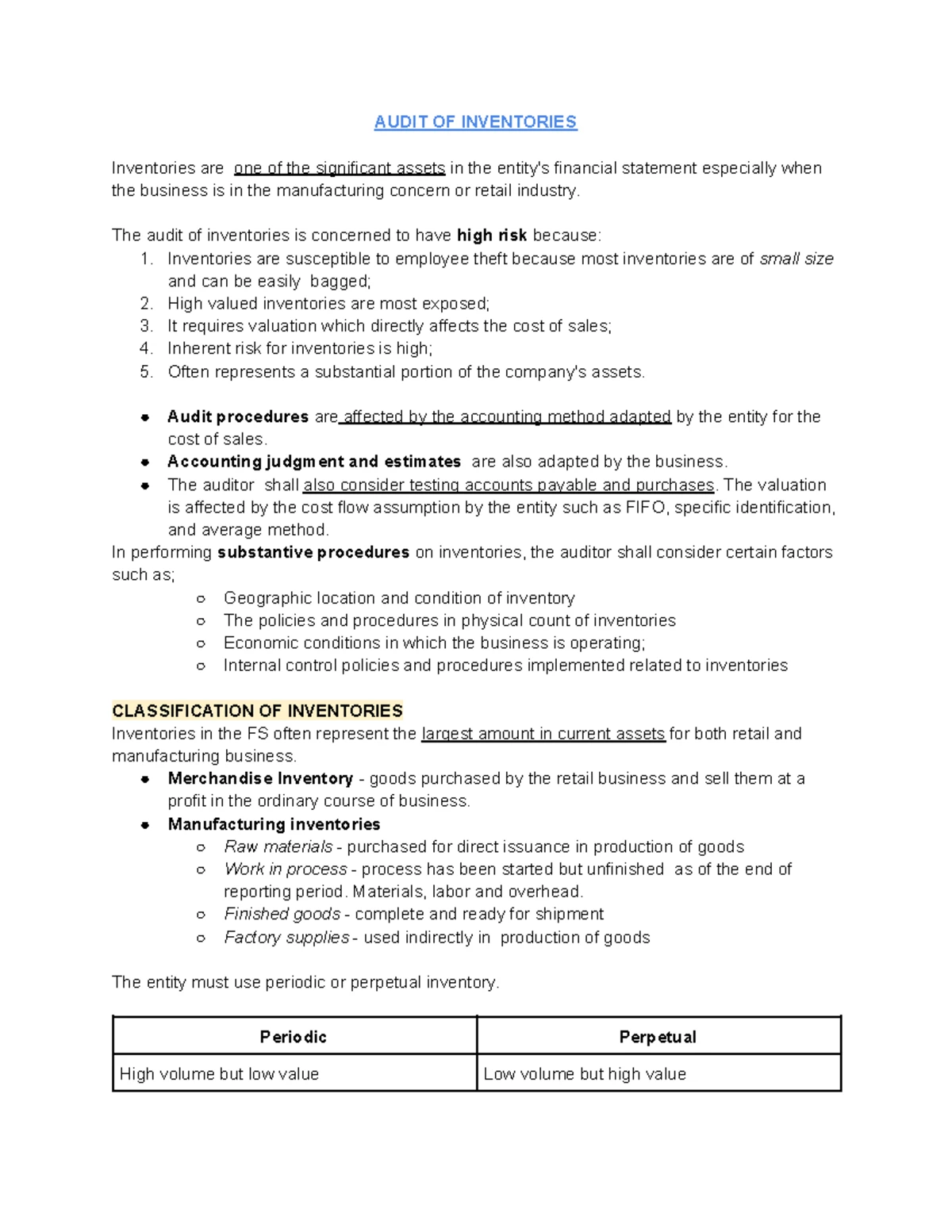 Audit of Fixed Assets - Insights and Procedures for Course AUDIT 5 ...