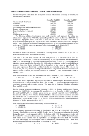 P2 - Home Office Branch Acctg - Bachelor of Science in Accountancy ...