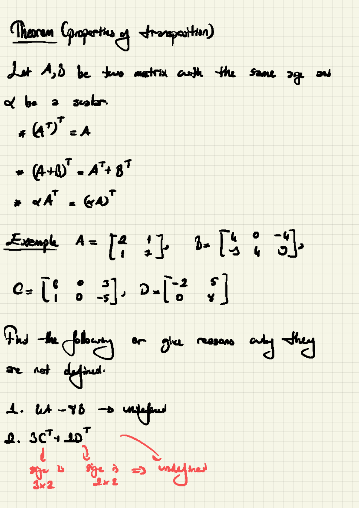 Lecture 02 - Linear Algebra Properties and Matrix Multiplication - Studocu