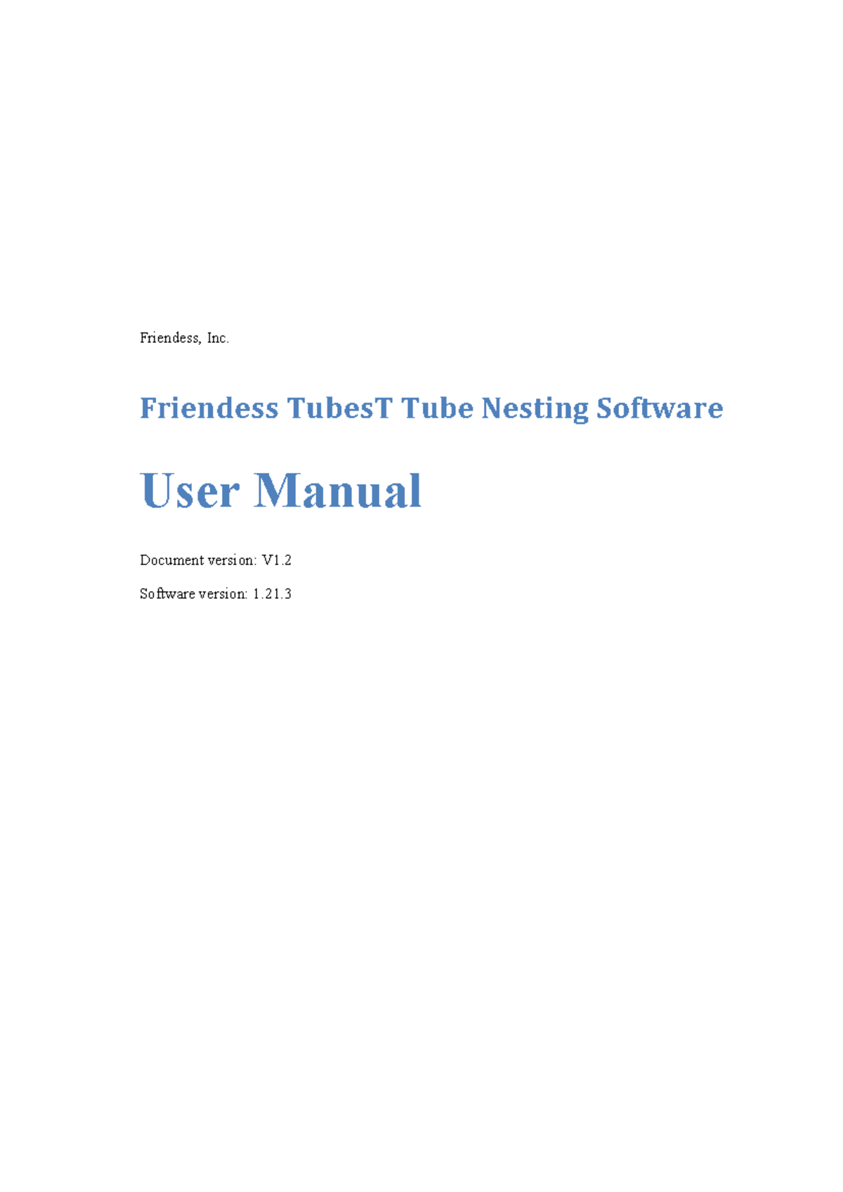 TubesT V1 User Manual: Essential Guide to Tube Nesting Software - Studocu