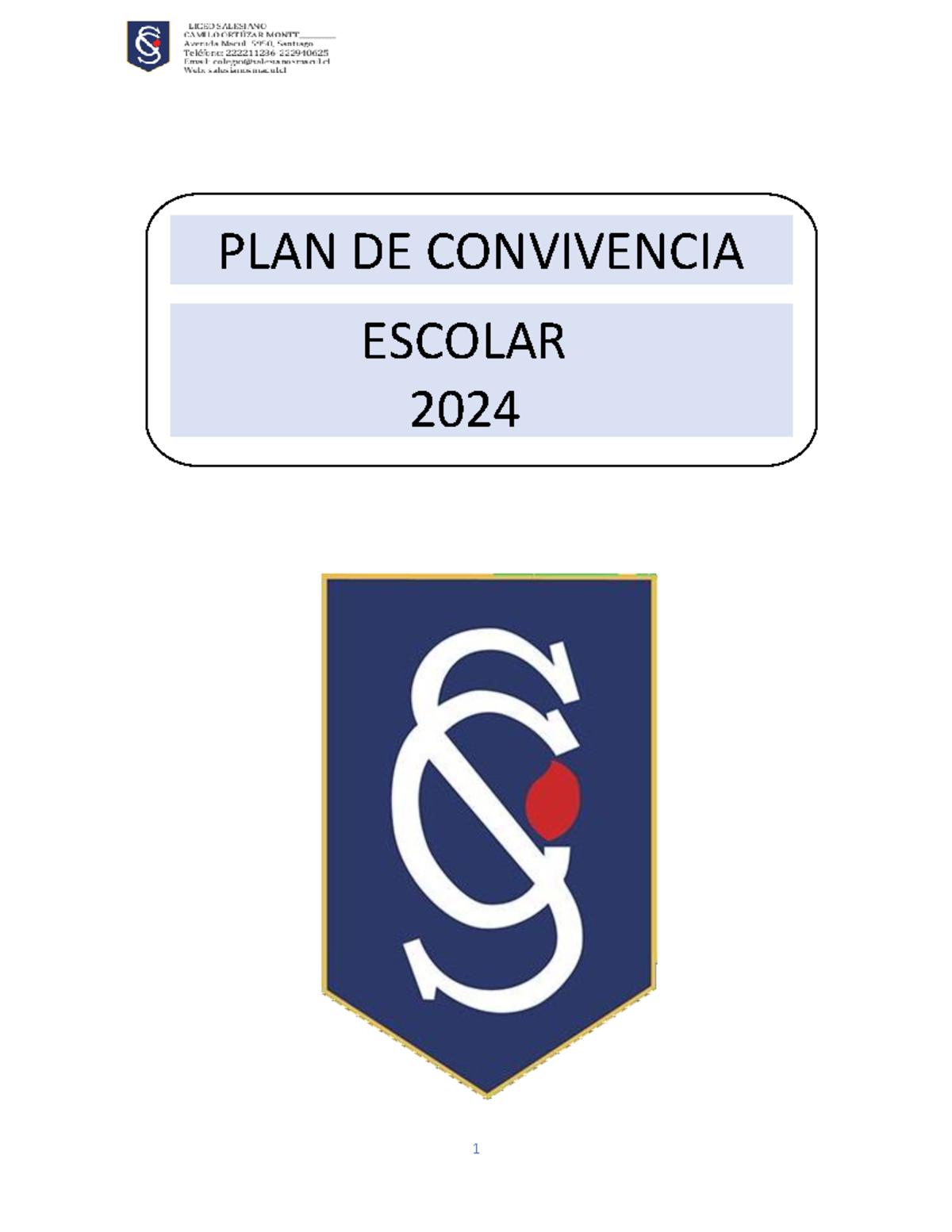 PLAN DE Gestion DE Convivencia Escolar 2024 - PLAN DE CONVIVENCIA ...