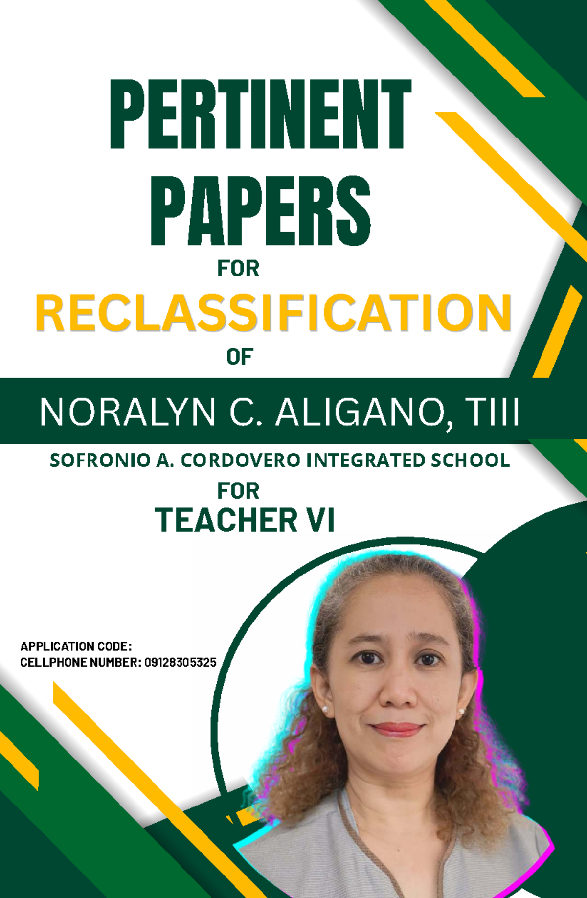 Reclassification Papers for Teacher V & VI Applications at Sofronio A ...