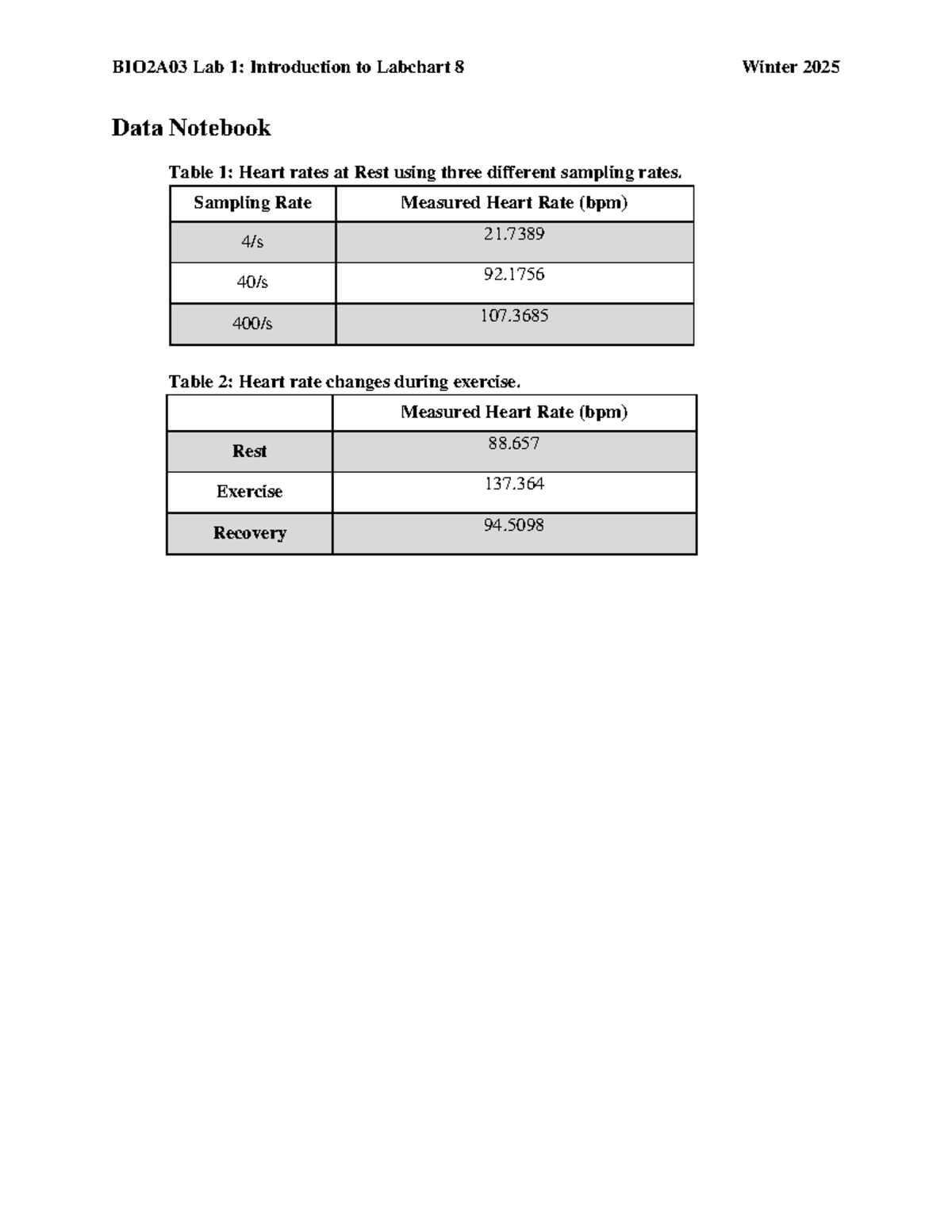 Lab biology 2a03 - Biology 2A03 - BIO2A03 Lab 1: Introduction to ...
