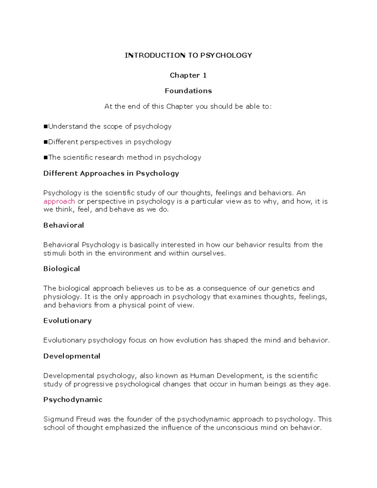 Chapter 3 The Brain and the Nervous System - INTRODUCTION TO PSYCHOLOGY ...