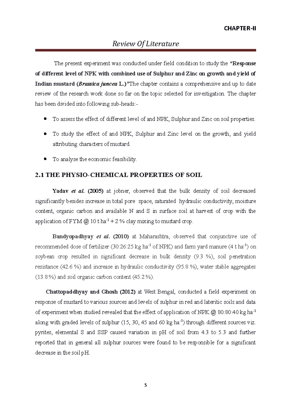 Chapter 4 - idk - CHAPTER - IV EXPERIMENTAL RESULTS The present ...