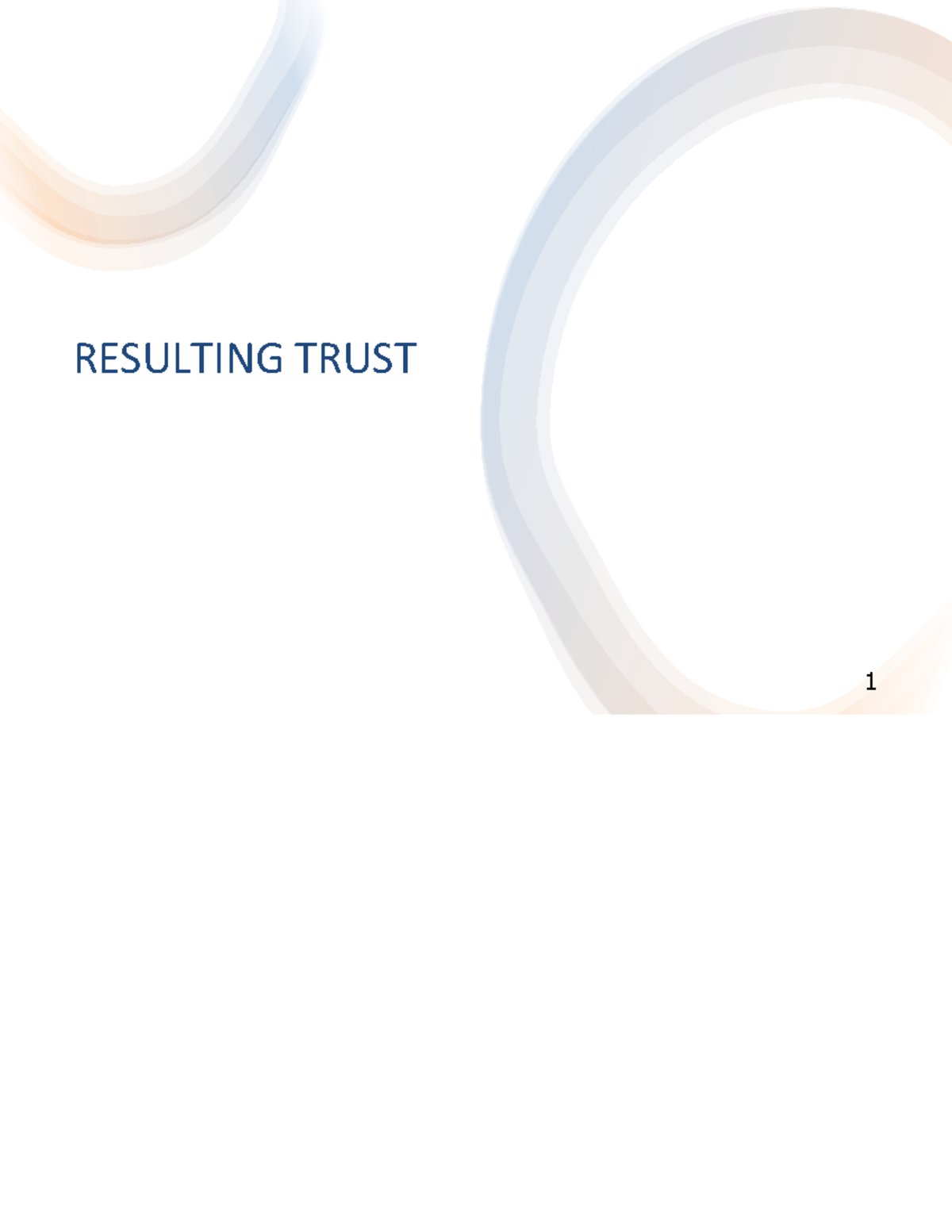 W4 - Resulting Trust: Key Concepts and Case Analysis - Studocu