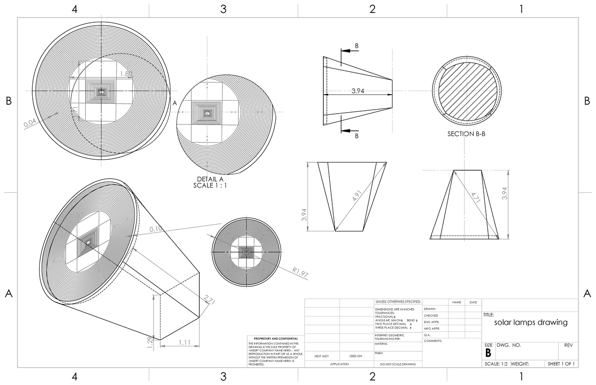 Solar Lamps Drawing - Final Design Document - Studocu