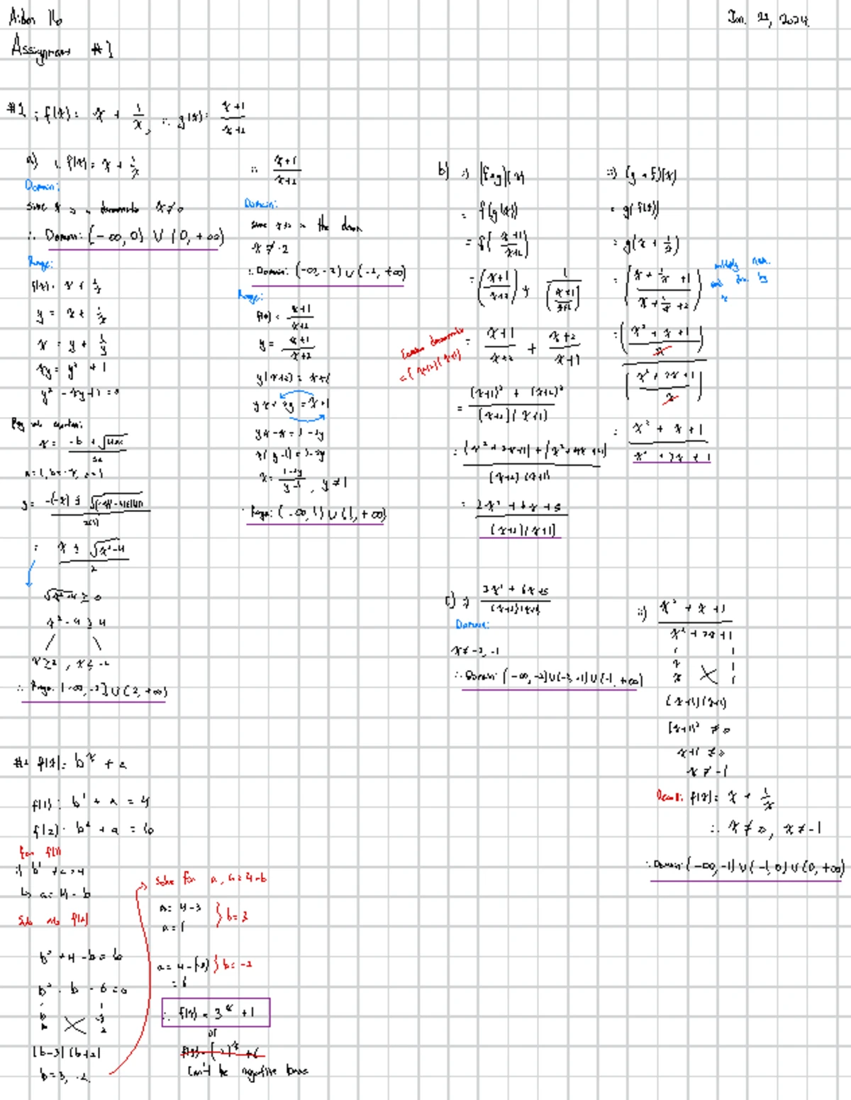 (Calculus 1000) Worked Examples for Calculus 1000 F24 - Problem Set for ...