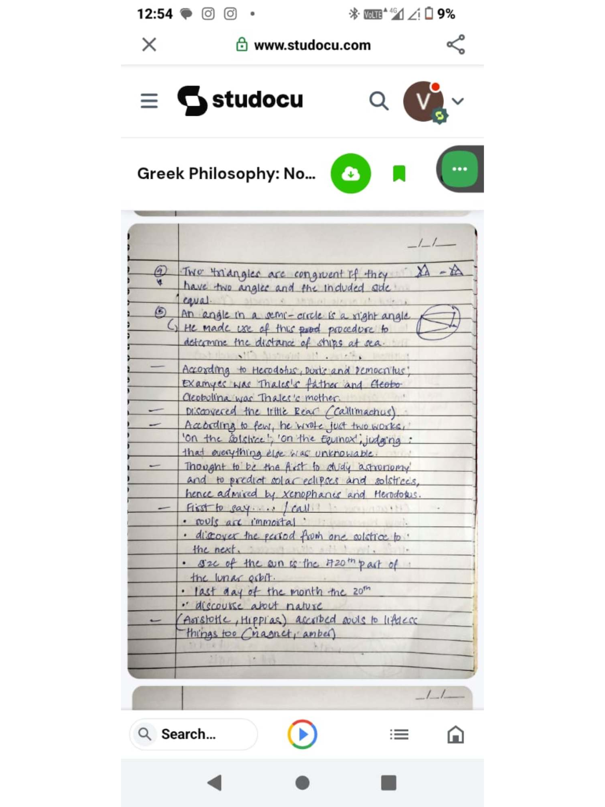 Greek Philosophy Notes for Course 1254 - Final Exam Prep - Studocu