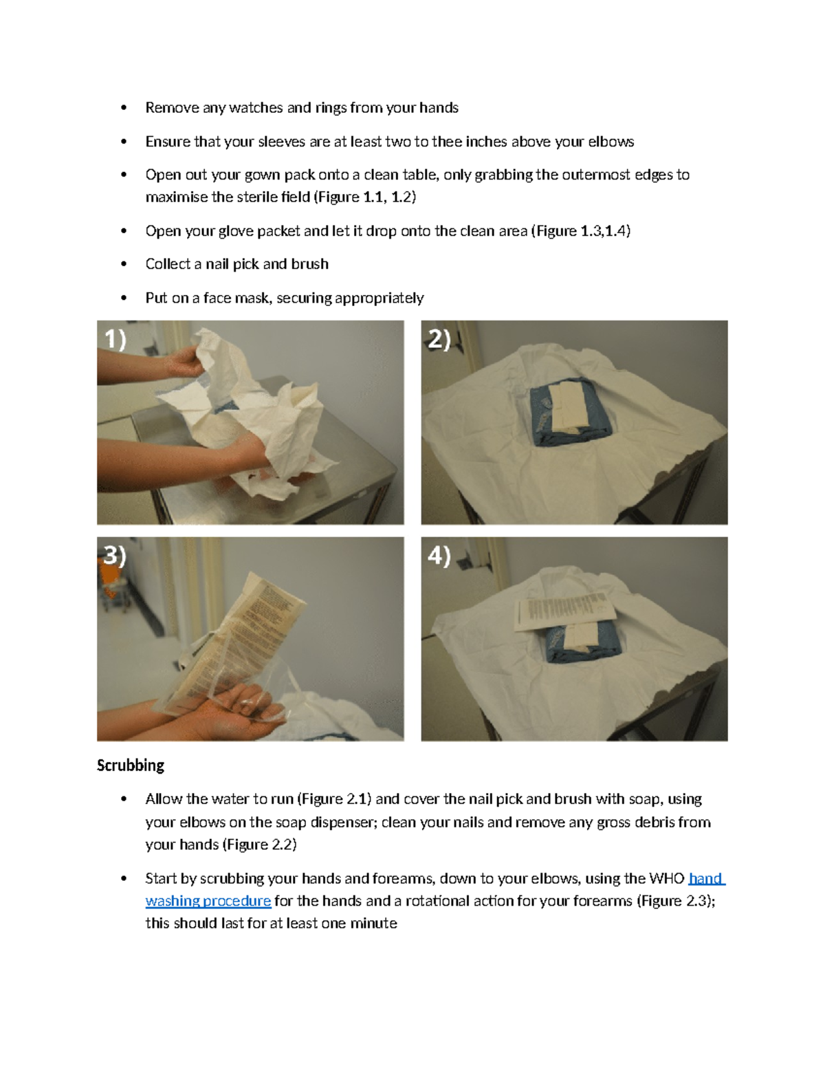 Scrubbing Procedure for Infection Prevention and Control - IPC 101 ...