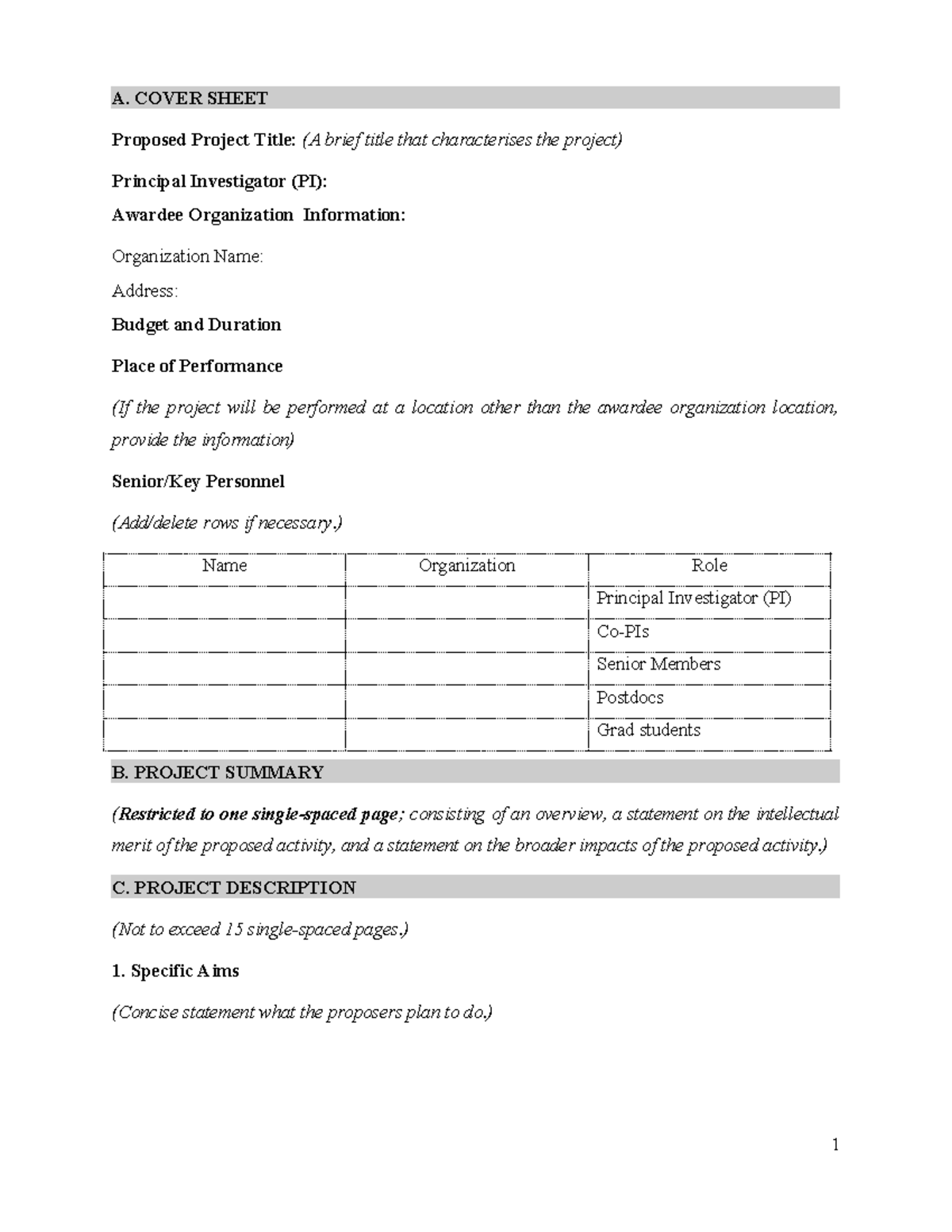 Proposal for VINIF Science & Tech Research Grant Submission - Studocu