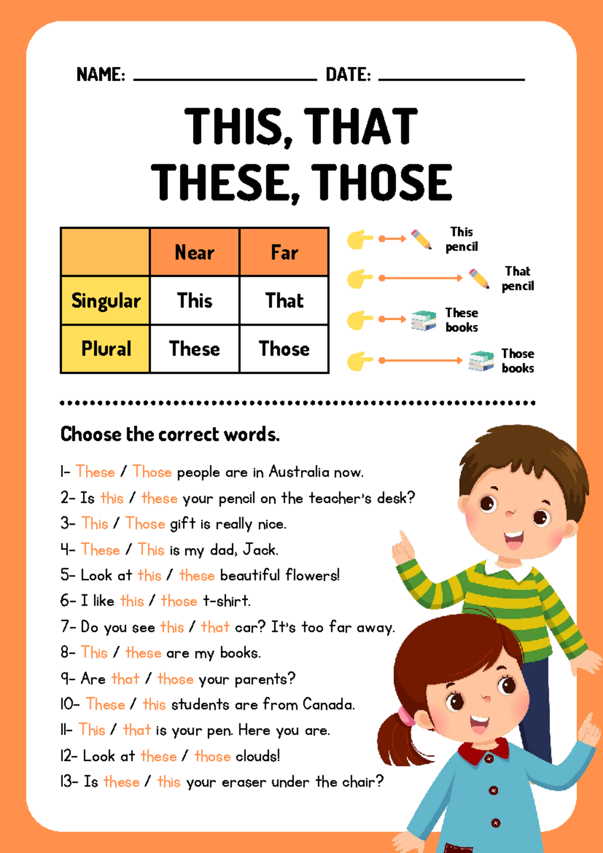 English Grammar: Demonstratives (This, That, These, Those) - 698987940 ...