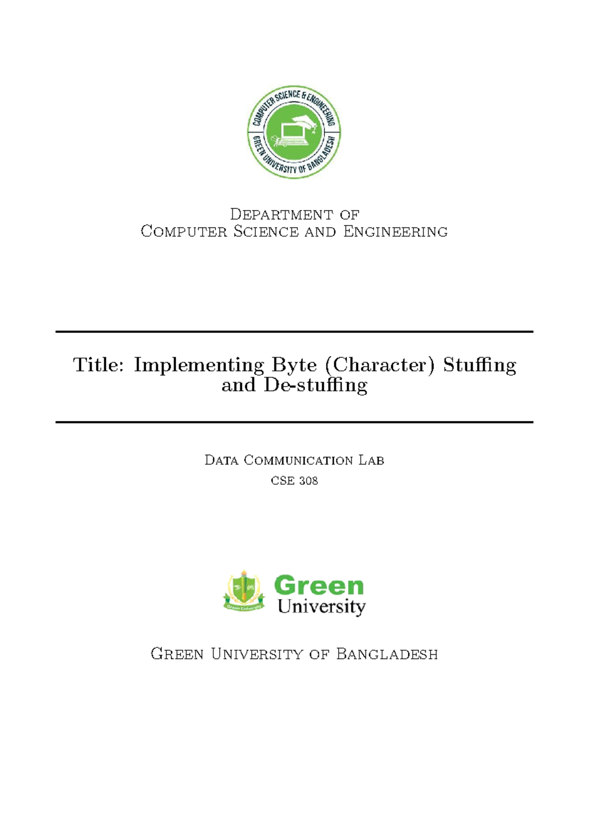 Data Communication Lab Ex 01 Updated Spring 2024 - Department of ...