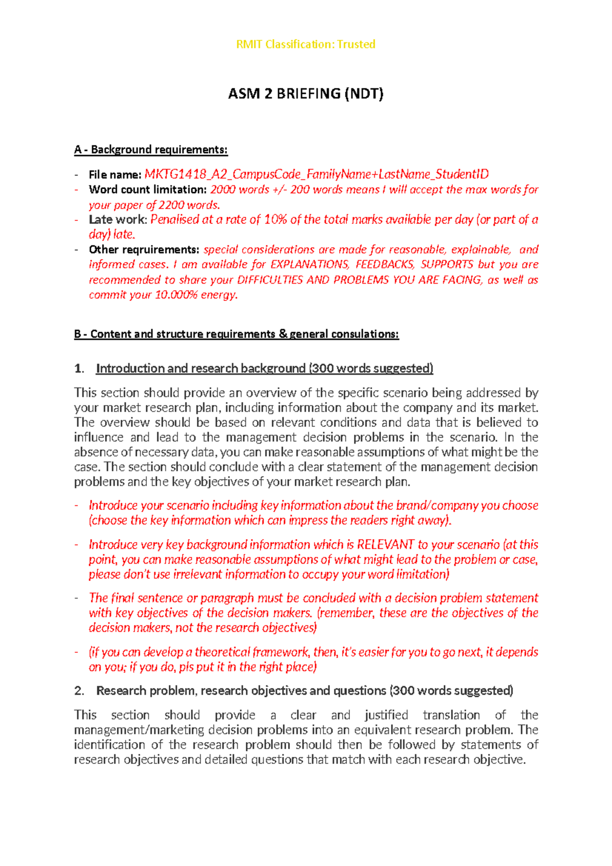 ASM2-guidelines - Assignment 2 guideline - RMIT Classification: Trusted ...