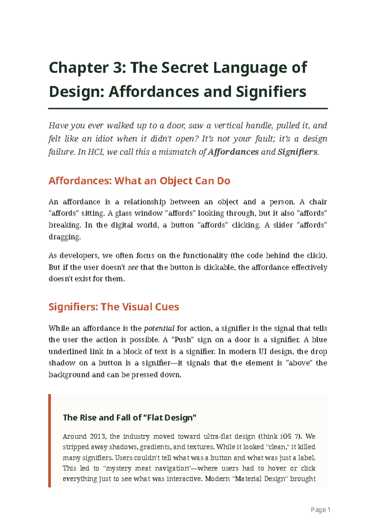 Chapter 3: Affordances & Signifiers in Design Principles - Studocu