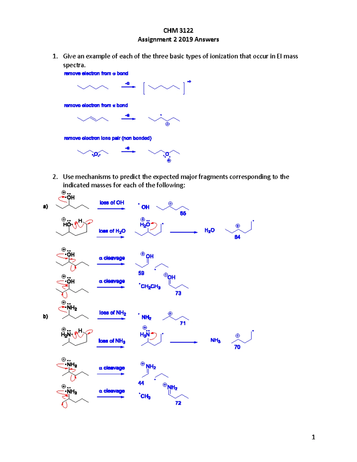 CHM 3122 Midterm Assignment 11: NMR Structure Assignments - Studocu