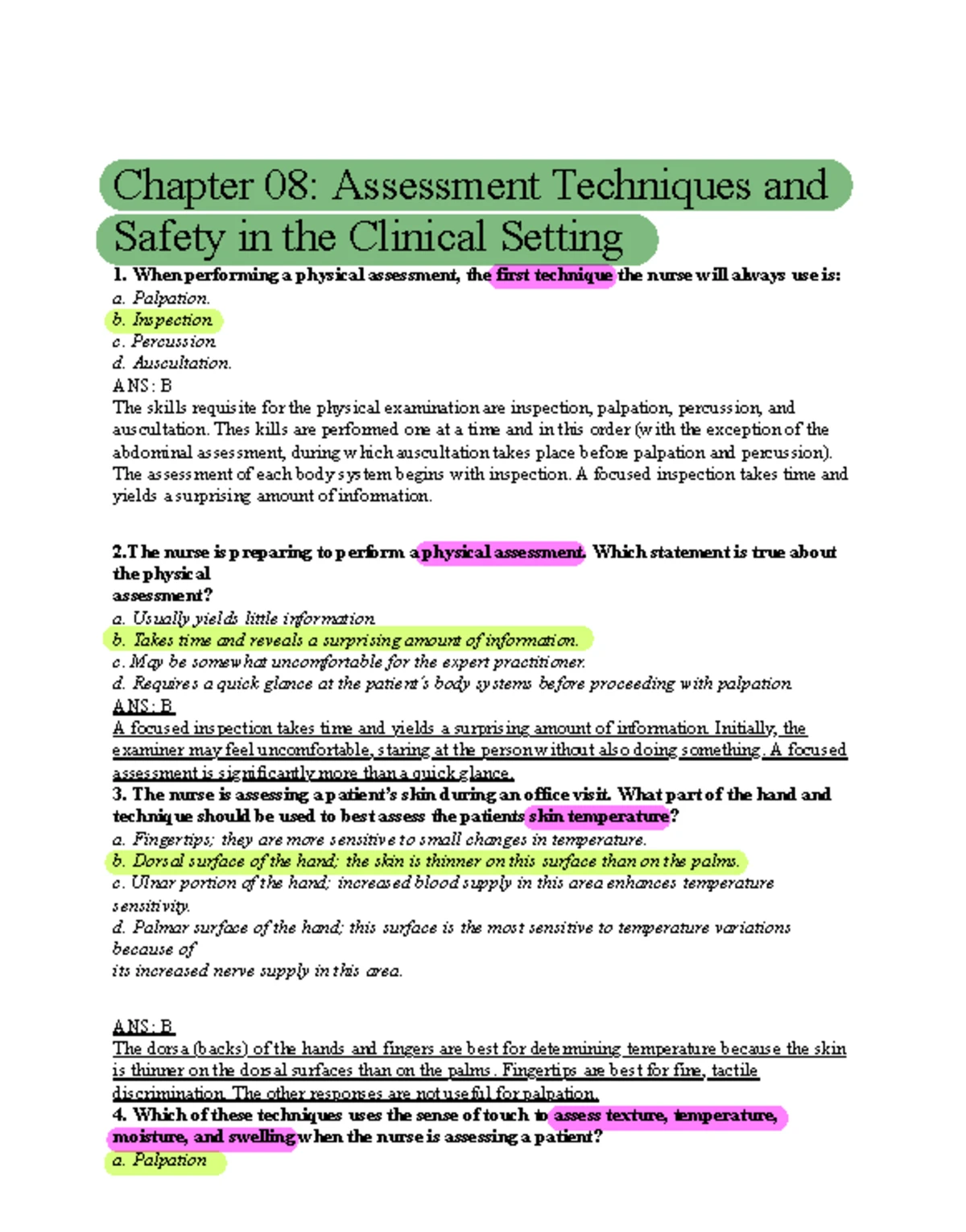 Pharm Exam 4 Comprehensive Study Guide: Chapters 30-37 Overview - Studocu