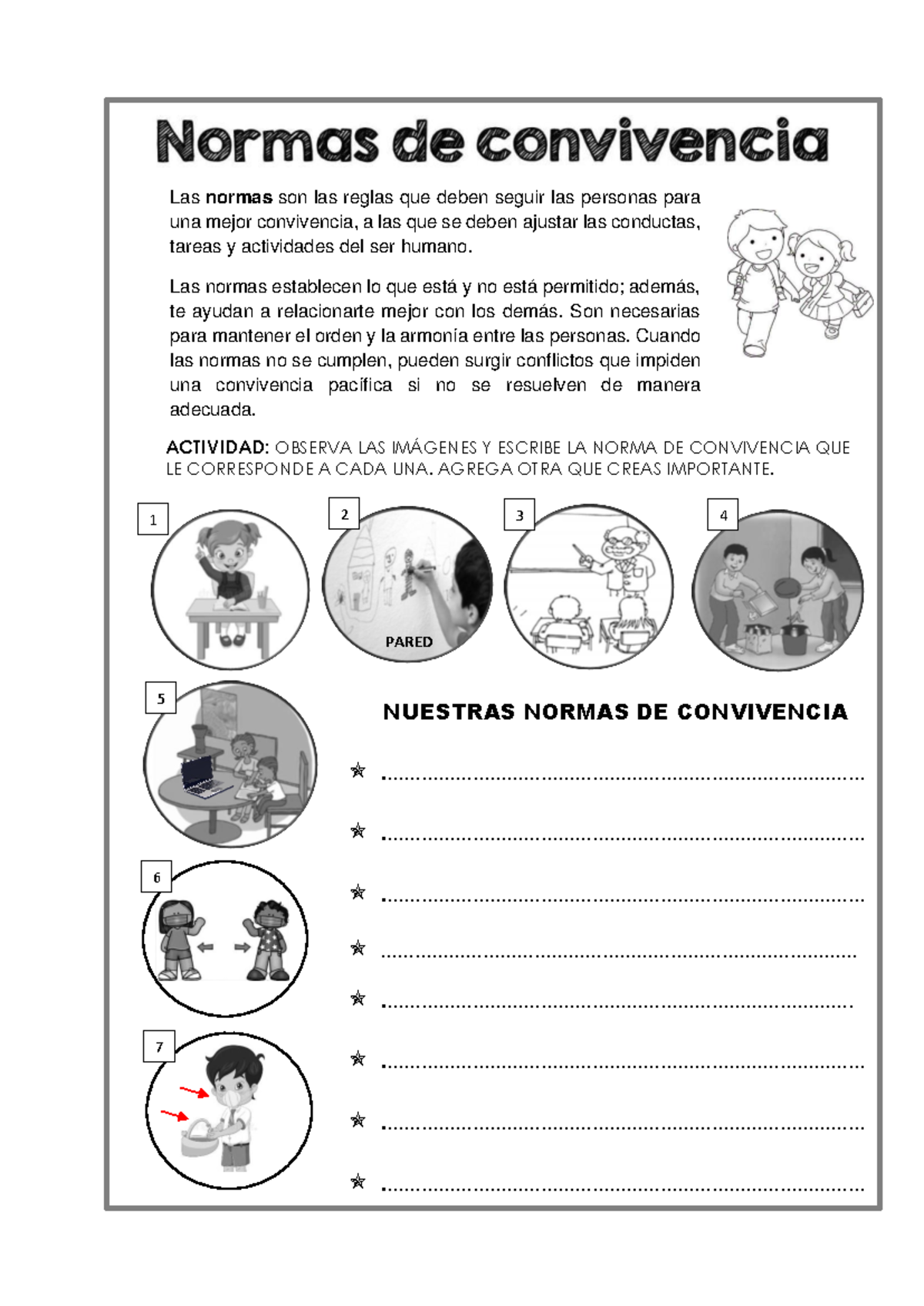 Normas de Convivencia 5TO 2022: Reglas para la Armonía Social - Studocu