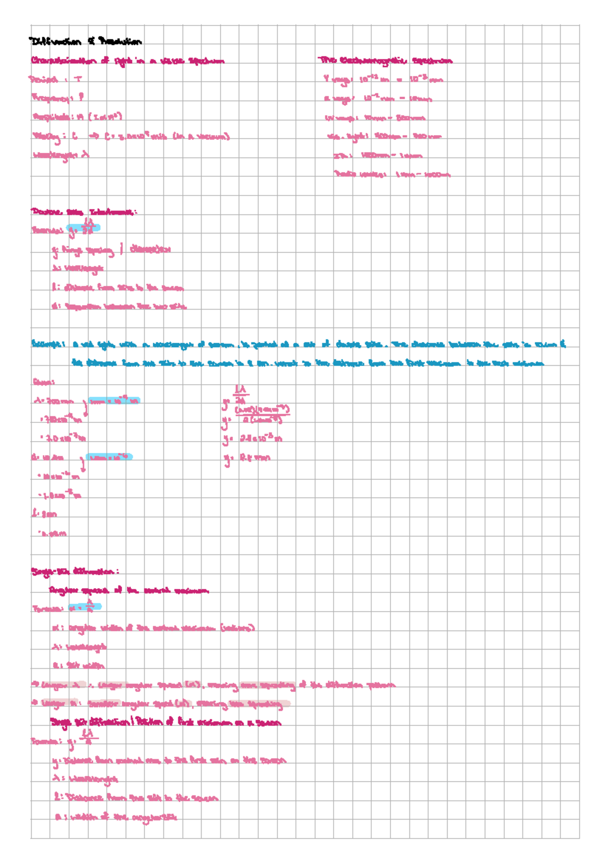 Diffraction & Resolution + Quantum mechanics - Diff raction Resolution ...