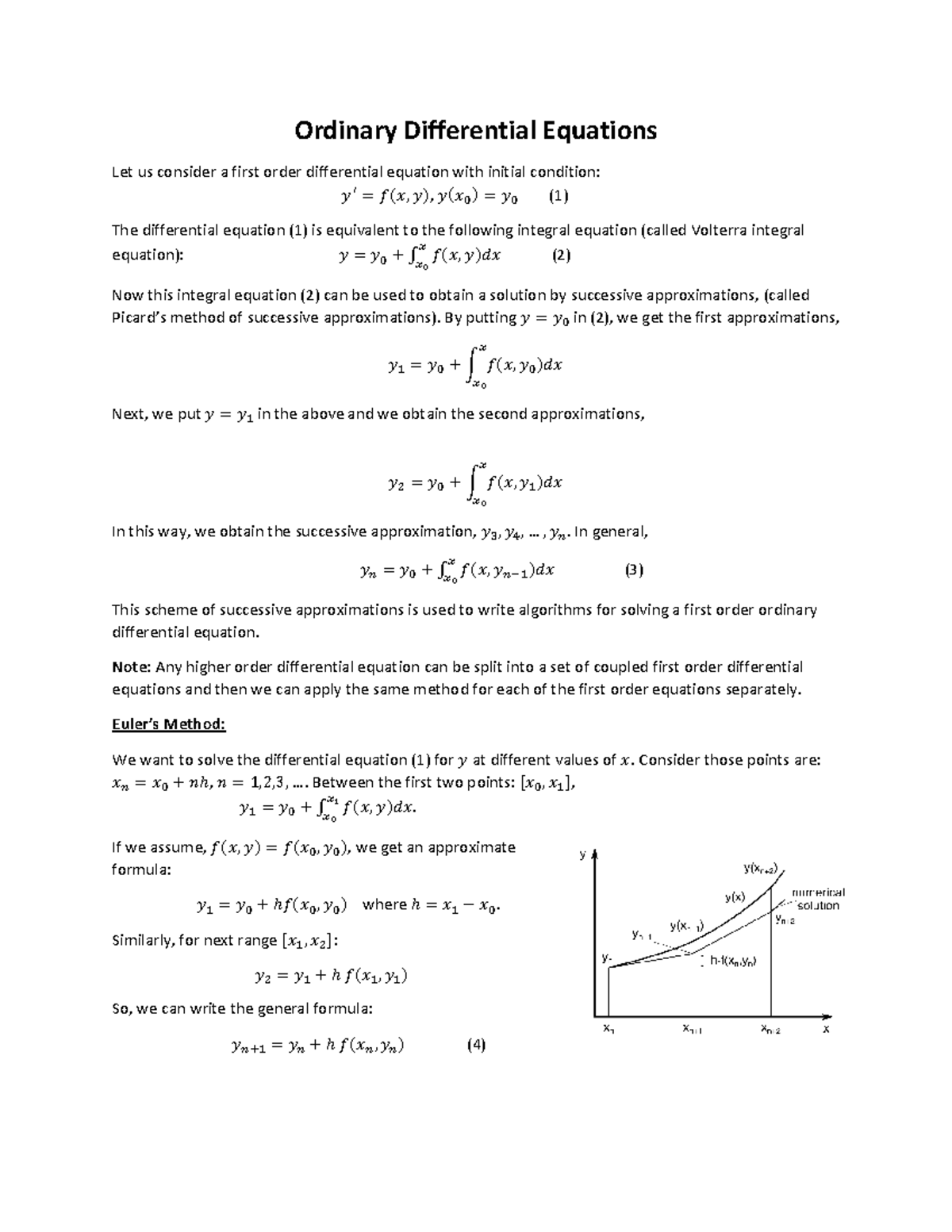 Ordinary Differential Equations (ODE) - Methods & Python Implementation ...