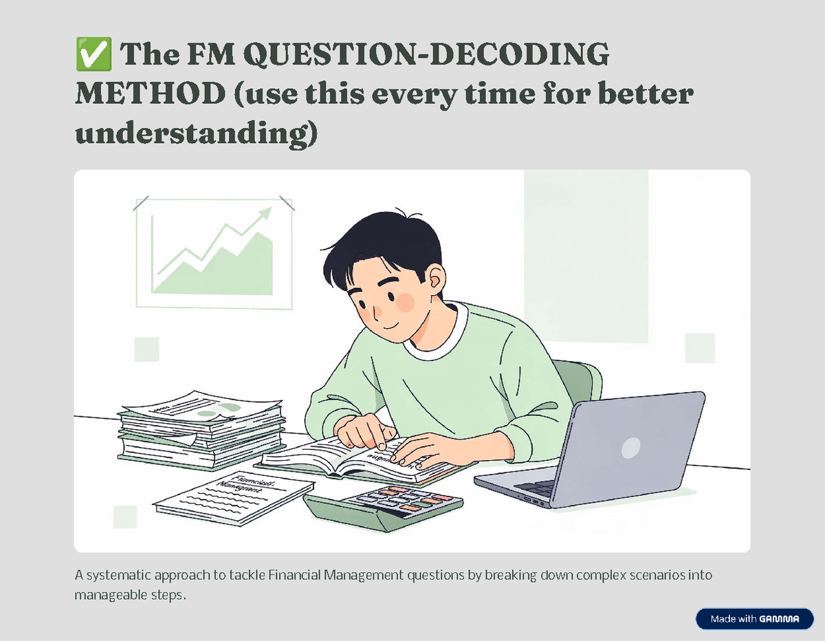 The FM Question Decoding Method: A Systematic Approach for Financial ...
