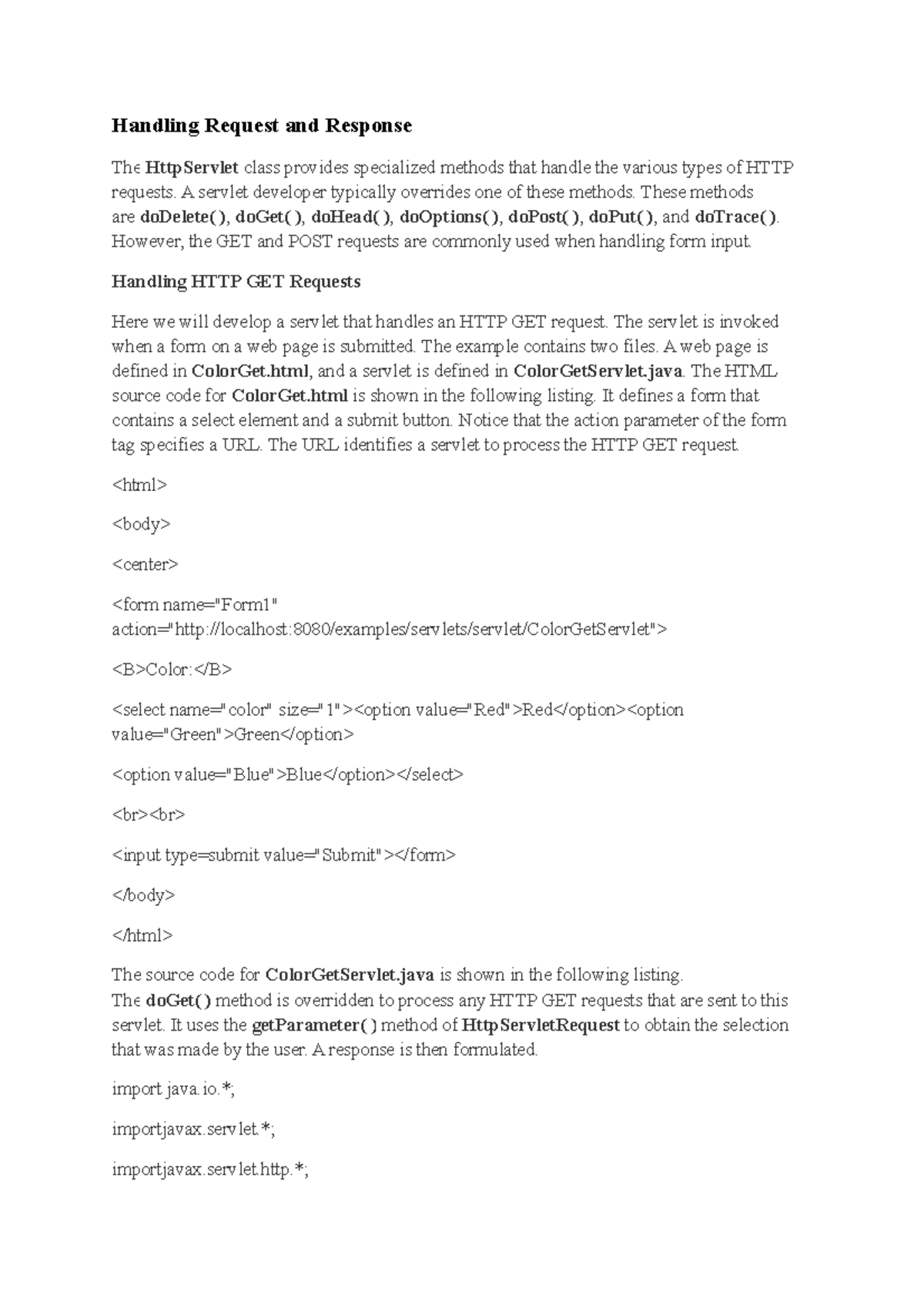 JSP 2 - Handling Request and Response in Servlets: GET & POST Demo ...