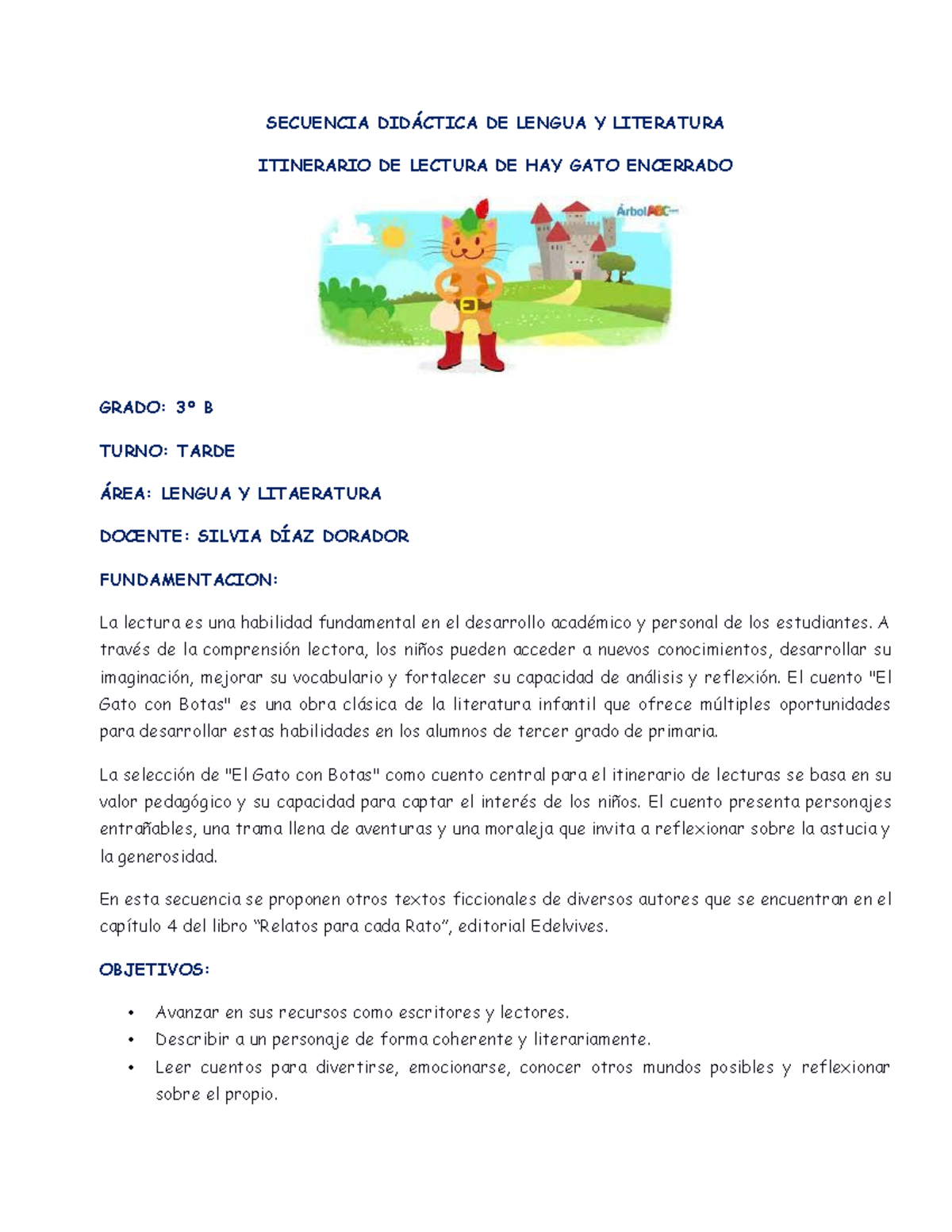 Secuencia Didactica Para Primer Grado De Lengua Y Literatura ...