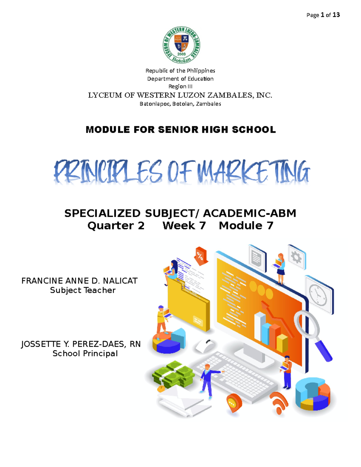 PM Module 7 - lecture - Republic of the Philippines Department of ...