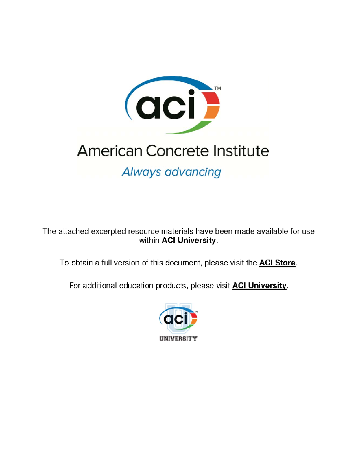 ACI 4451R12ed - Report on Torsion in Structural Concrete - Studocu
