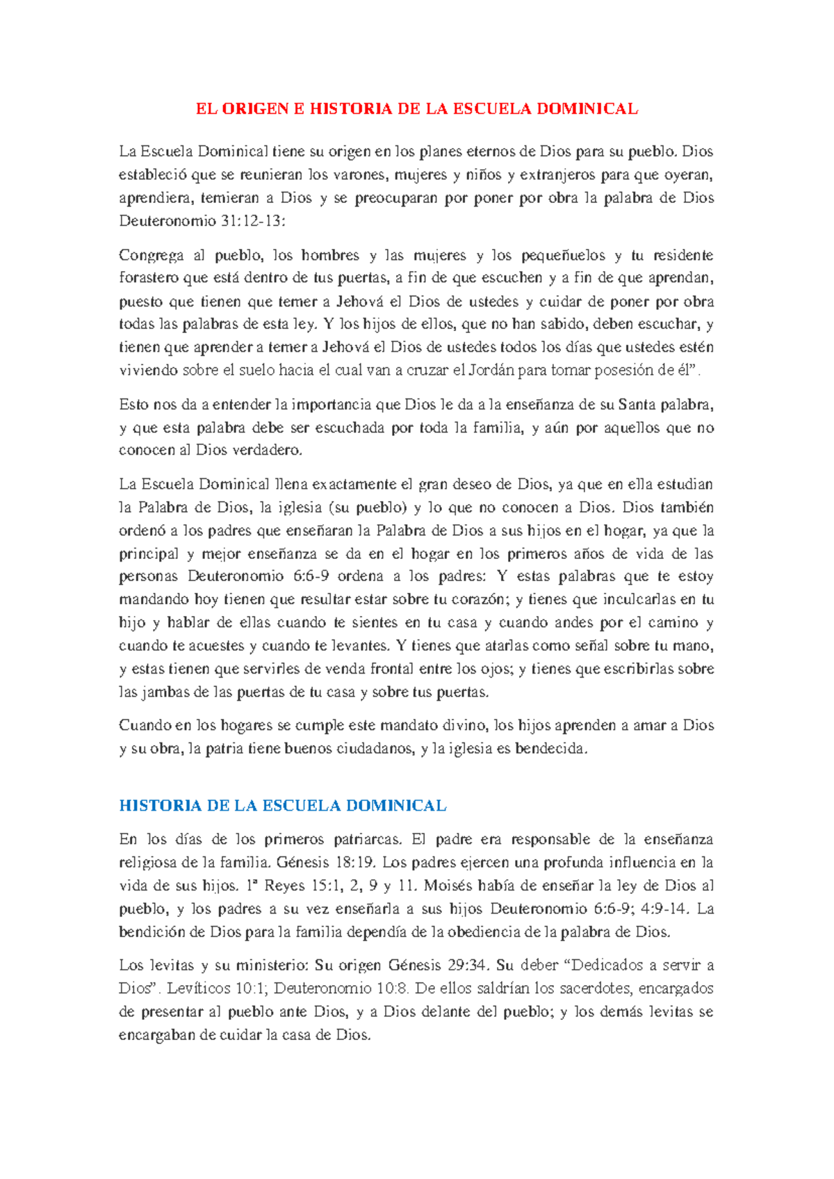 Antecedentes De La Escuela Dominical Escuela Dominical Nueva Vida
