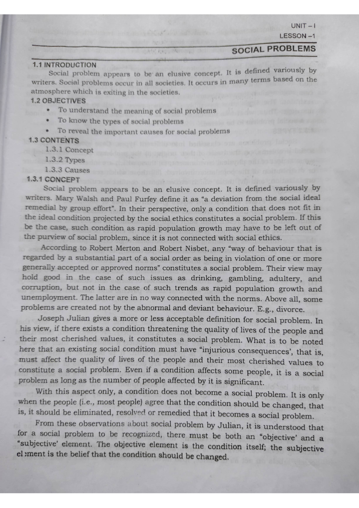 MA Sociology Lecture Notes: Understanding Social Problems - Studocu