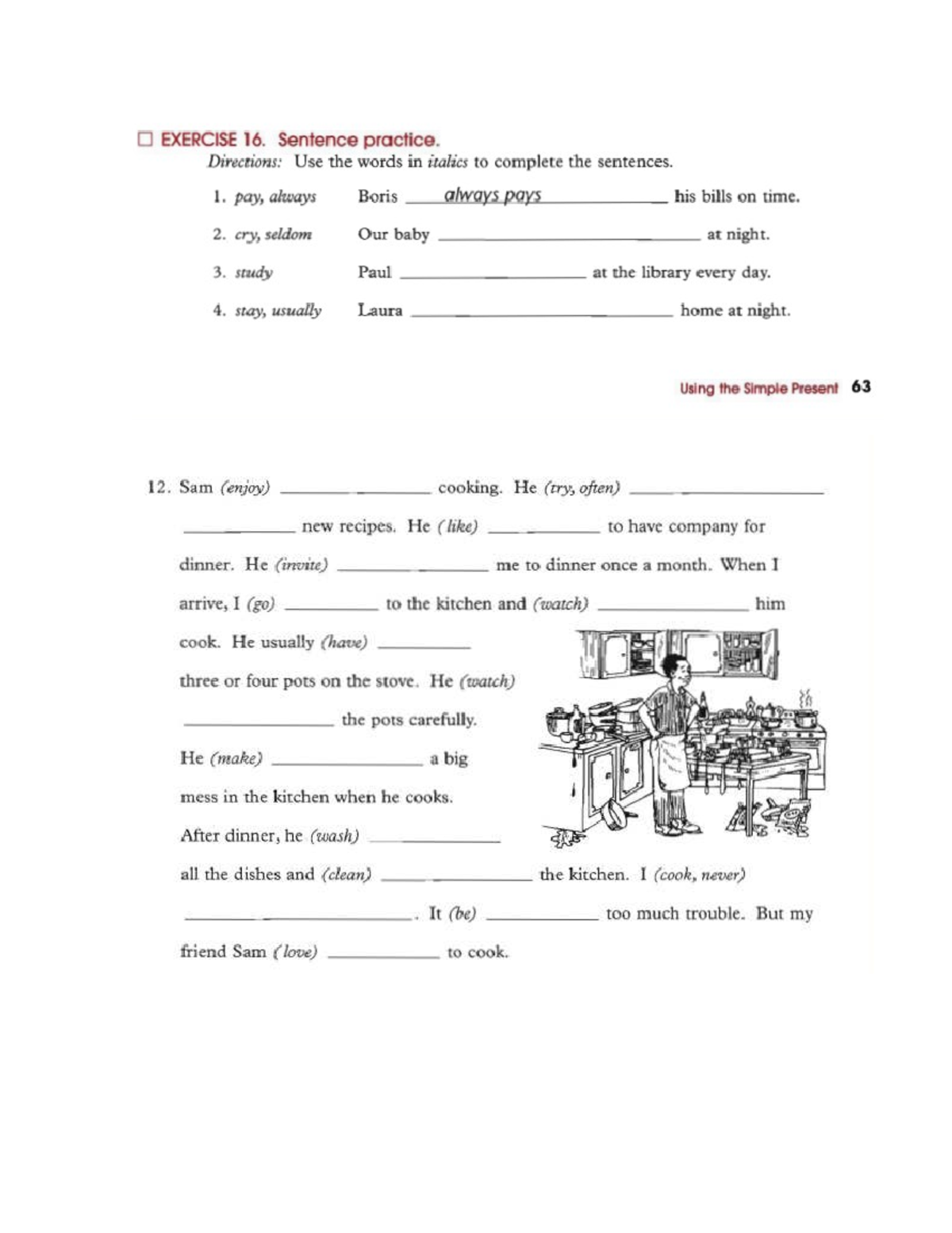 Ingles 2: Simple Present Sentence Practice Exercises - Studocu