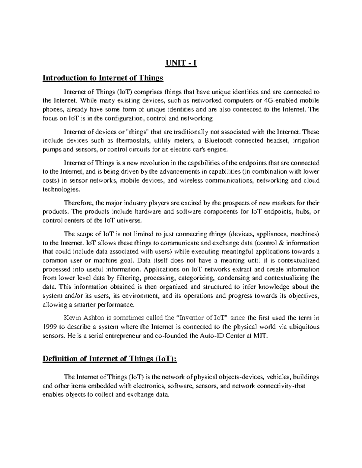 IoT 101: Introduction to Internet of Things Architecture and Protocols ...